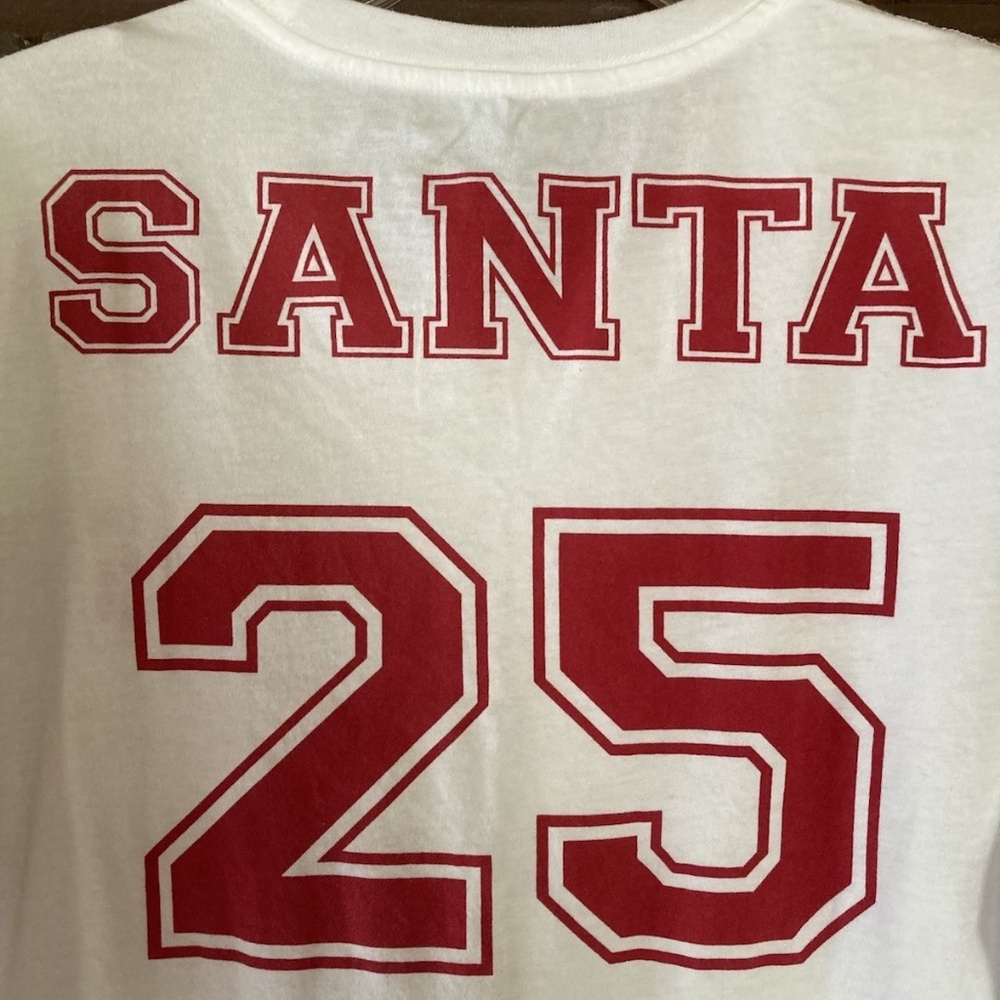 SANTA number 25 Men's Sports Team Christmas Party T-Shirt XL THE RAIL Nordstrom